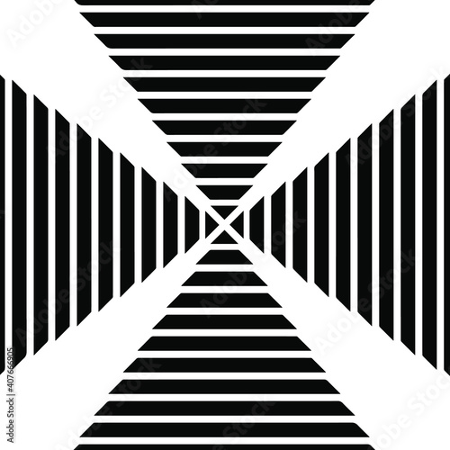  Black and white mandala. seamless geometric pattern.
