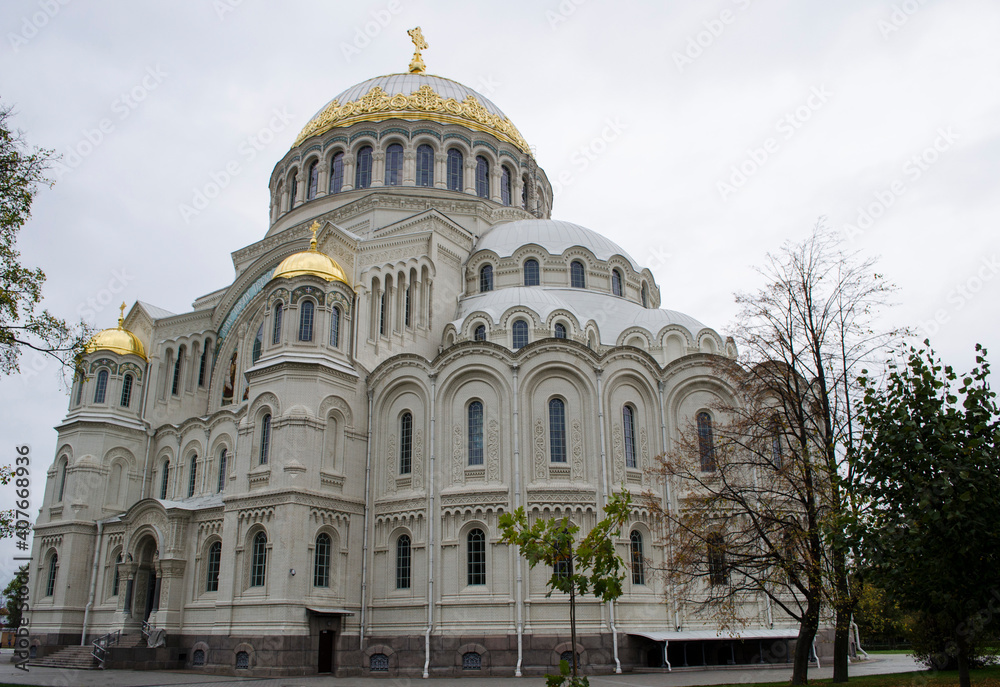 Naval Cathedral in Kronstadt Saint-Petersburg