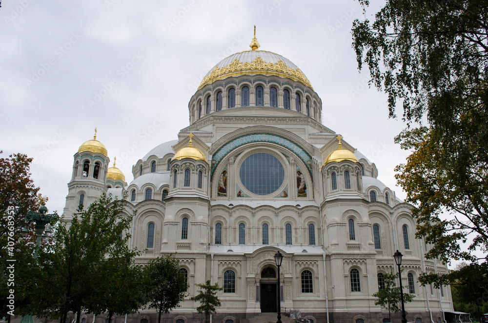 Naval Cathedral in Kronstadt Saint-Petersburg