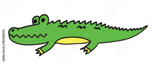 crocodile or alligator drawing