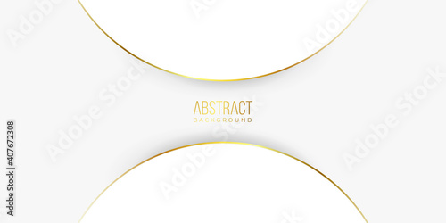 Modern abstract golden line background