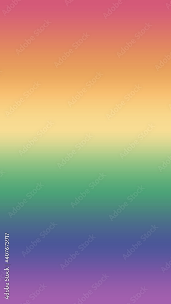 Classic vintage rainbow color gradient background on vertical frame