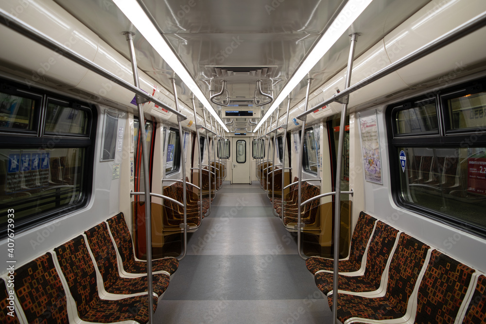 Obraz premium interior of a train