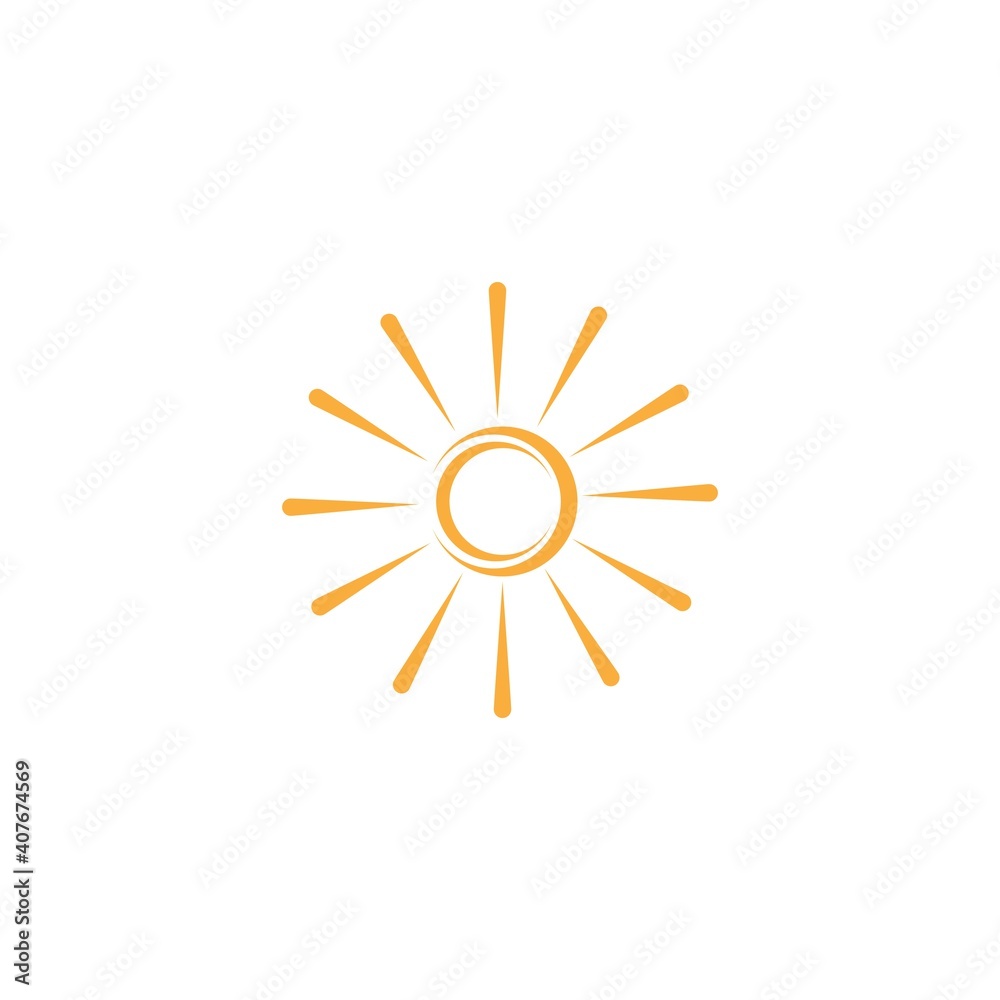 sun illustration logo