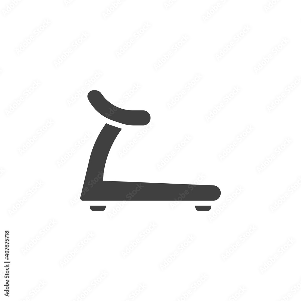 Sport treadmill vector icon. filled flat sign for mobile concept and web design. Fitness treadmill glyph icon. Symbol, logo illustration. Vector graphics Sport treadmill vector icon. filled flat sign for mobile concept and web design. Fitness treadmill glyph icon. Symbol, logo illustration. Vector graphics