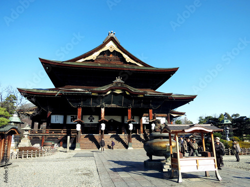 The Zenkoji Temple                   in Nagano  JAPAN. One of the most important temples in Japan which was built in the 7th century
