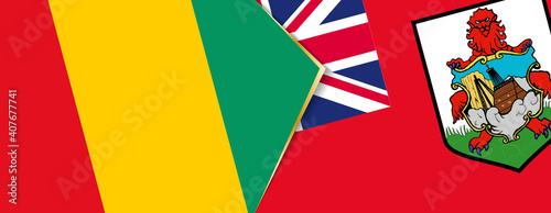 Guinea and Bermuda flags, two vector flags.