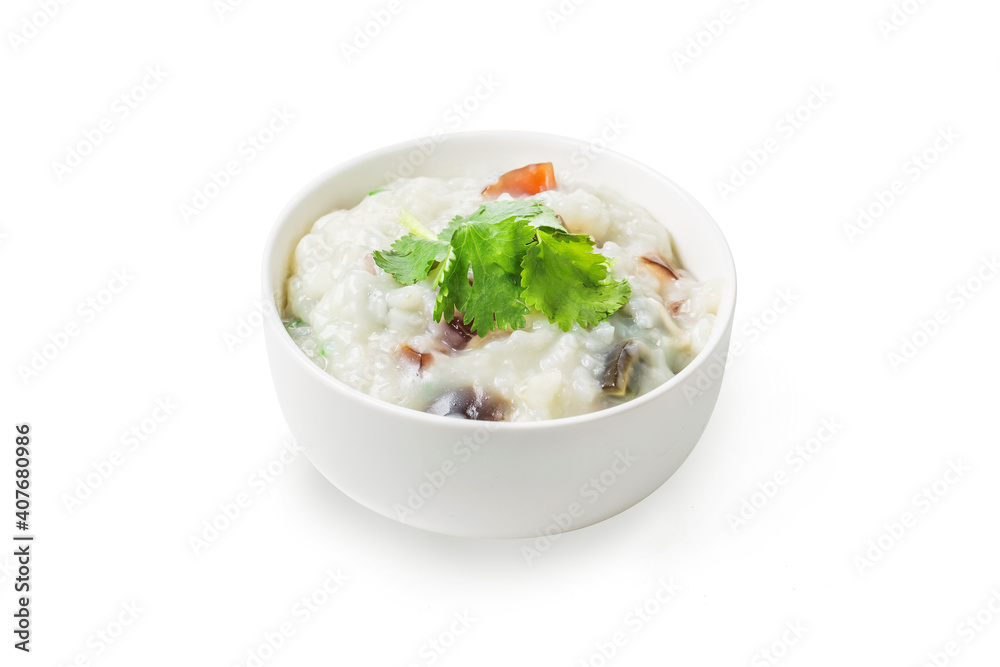 chinese food century egg congee
