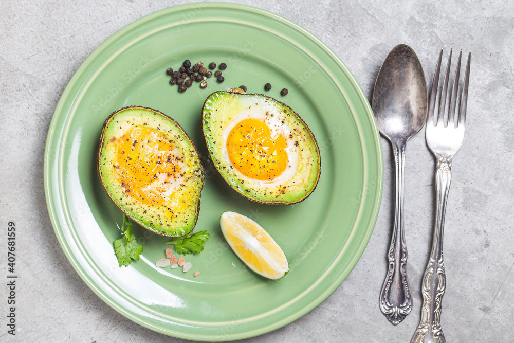 homemade organic egg baked avocado with salt pepper (1) homemade organic egg baked avocado with salt pepper (1)