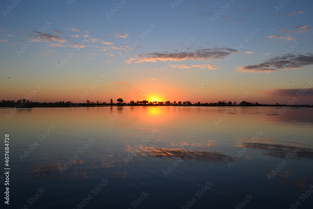 African sky reflection