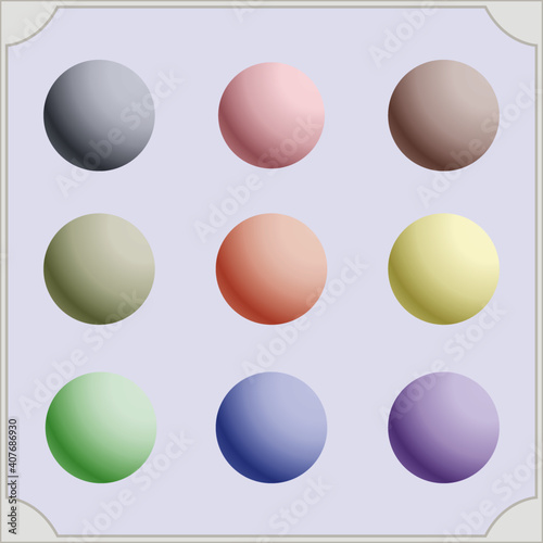 set of buttons