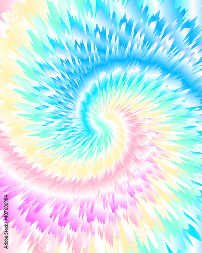 Abstract festive colorful background, pastel rainbow Tie Dye pattern