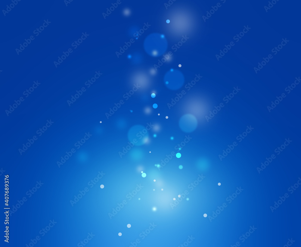Naklejka premium Abstract of blue-bokeh light background