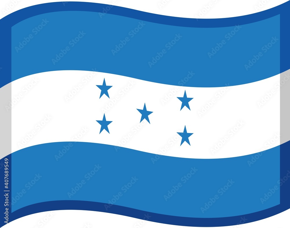 Vector emoticon illustration of the flag of Honduras Stock-Vektorgrafik ...