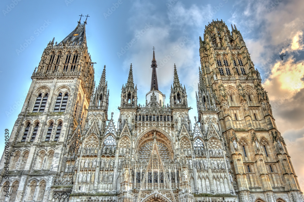 Rouen Cathedral, HDR Image