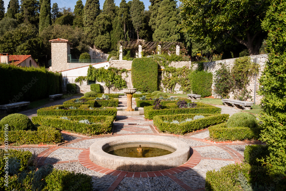 Garten Jardin du Monastère de Cimiez in Nizza in Frankreich