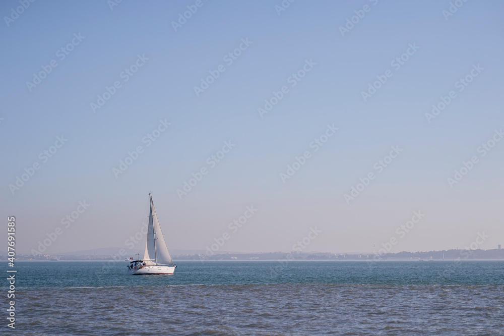 sailing on the sea