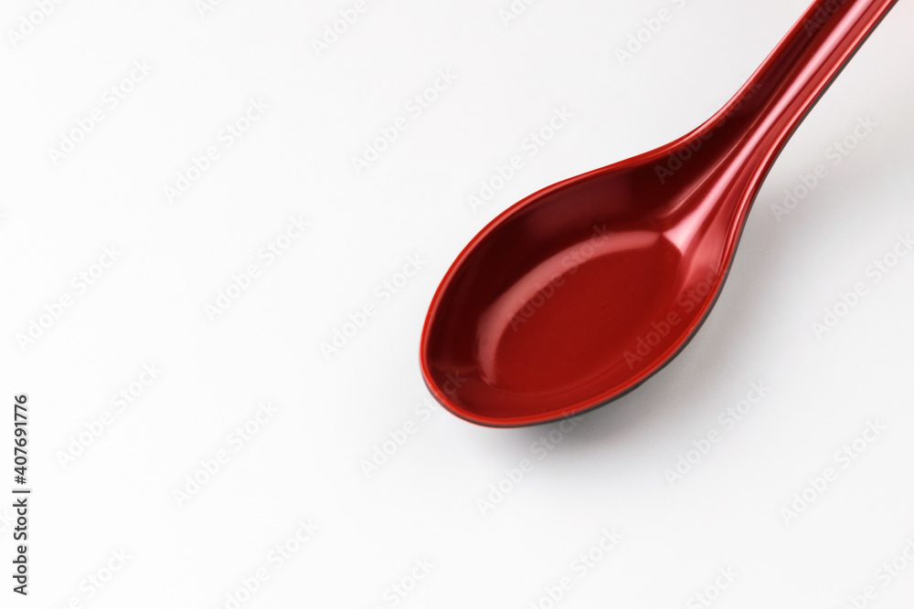 Plastic spoon on white background Plastic spoon on white background