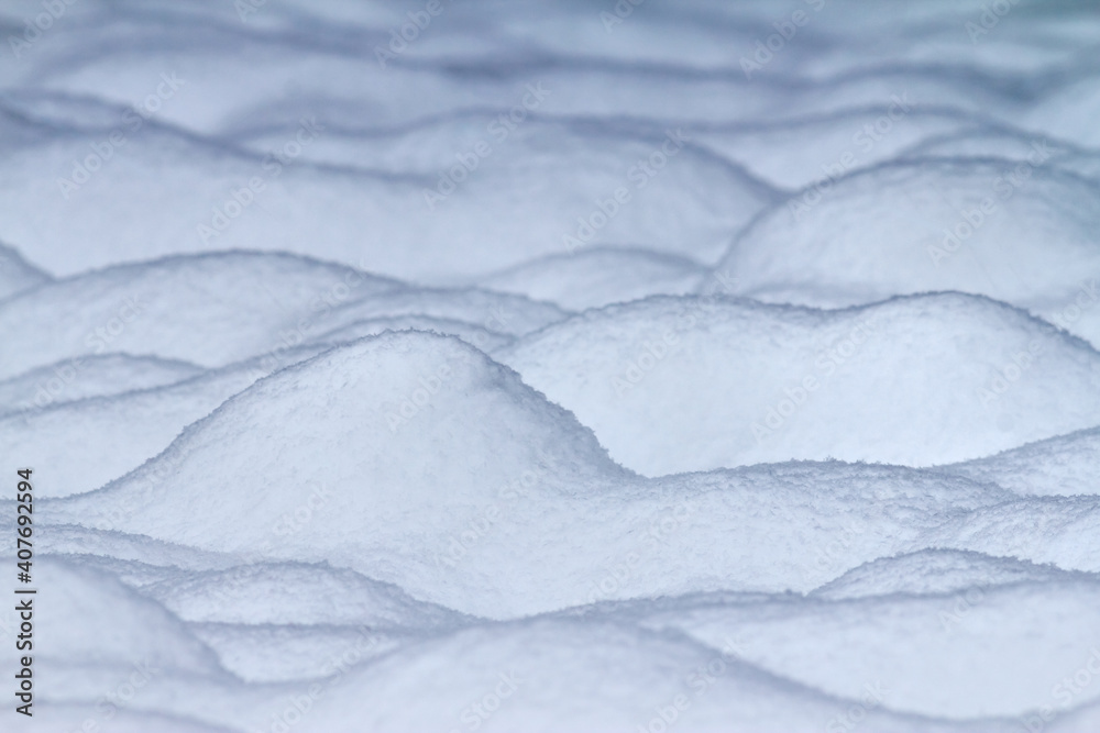 Obraz premium Abstract white snow forms and shapes pattern