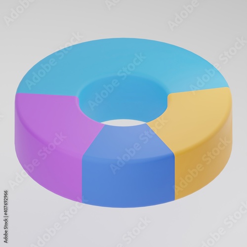 Isometric Icon circular chart