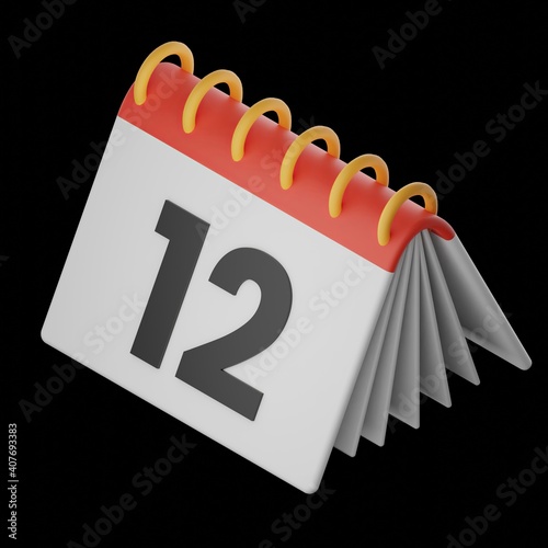 Isometric Icon calendar