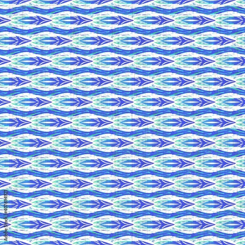 Turquoise blue uneven stripe linen texture background. Seamless mottled textile effect. Distressed aqua dye pattern. Coastal cottage beach decor  modern sailing fashion  soft furnishing repeat cloth