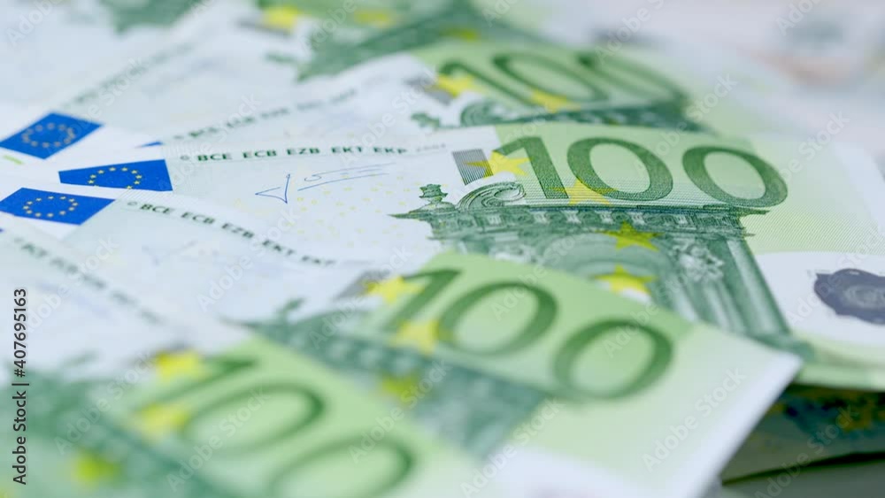 Rotating Shot Of A One Hundred Euro Bills Rotating Shot Of A One Hundred Euro Bills