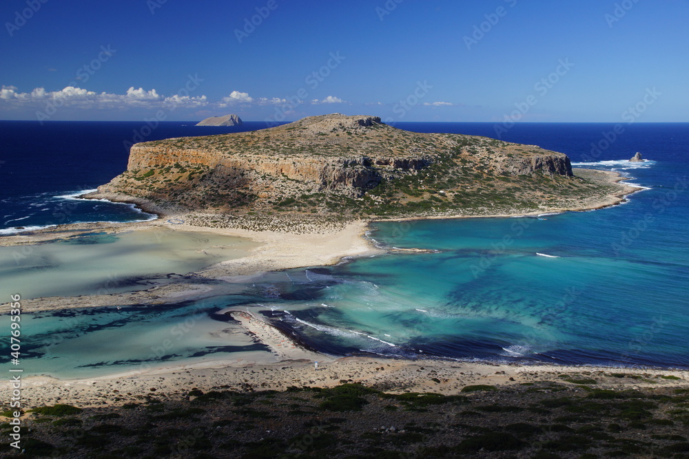Balos beach and lagoon - Crete island, Greece