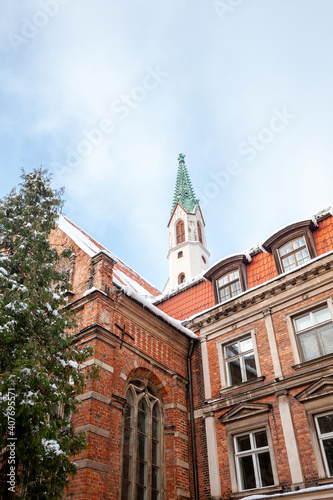 Riga. Latvia. Historical part of the city. Architecture. Saint Ioann's cathedral.