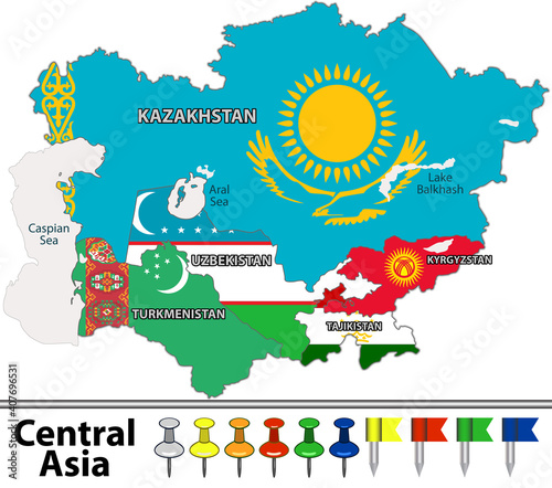 Map of Central Asia