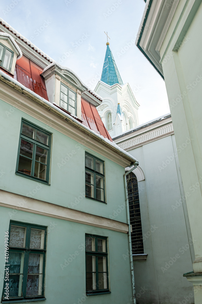 Fototapeta premium Riga. Latvia. Historical part of the city. Architecture