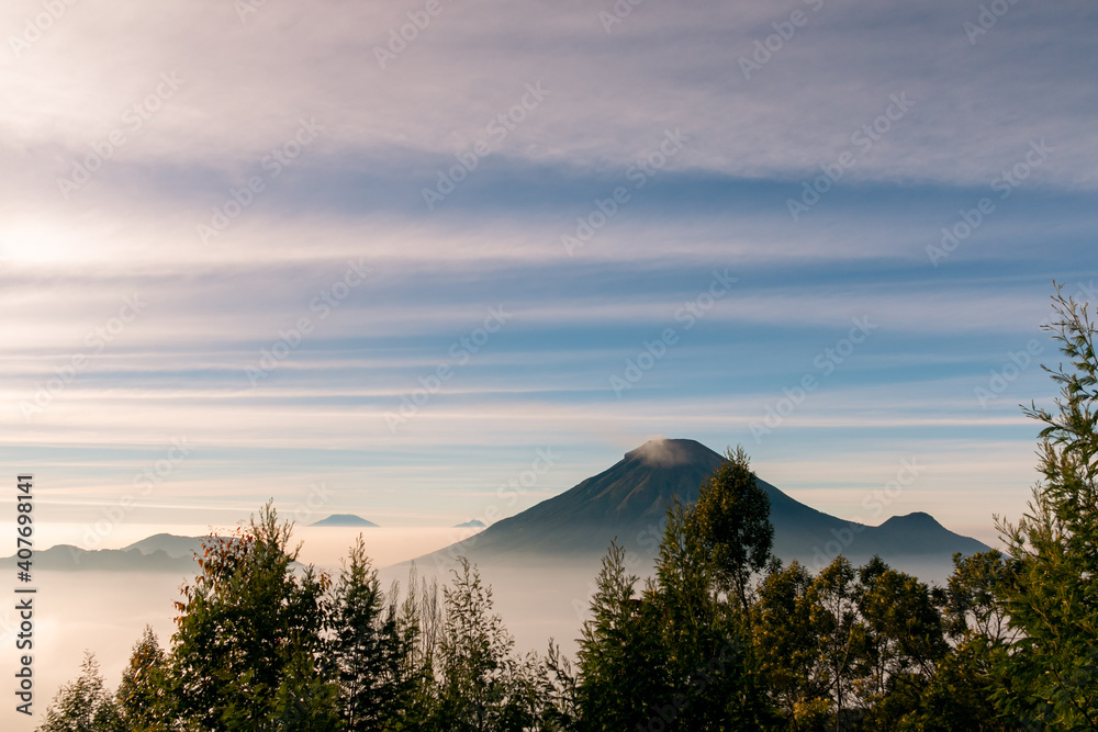 view of the sindoro mountains with a sea of clouds view of the sindoro mountains with a sea of clouds