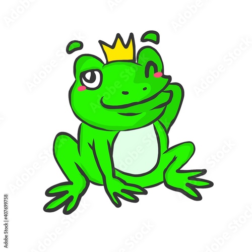 Frosch Kröte Cartoon süß lustig 