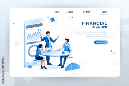 Character filling tax documents for calculation. Characters preparing graph charts. Accounting concept on a cartoon vector illustration. 