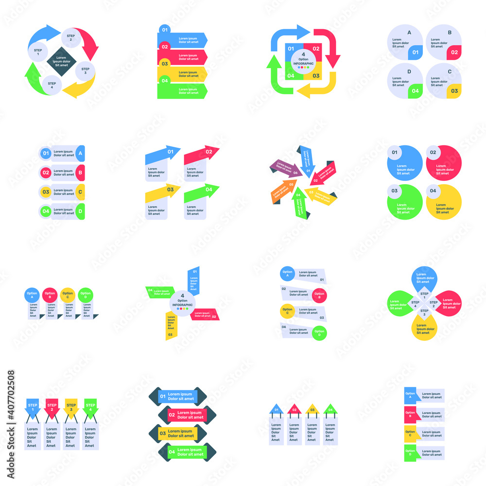 Pack of Business Infographics Flat Icons
Pack of Business Infographics Flat Icons