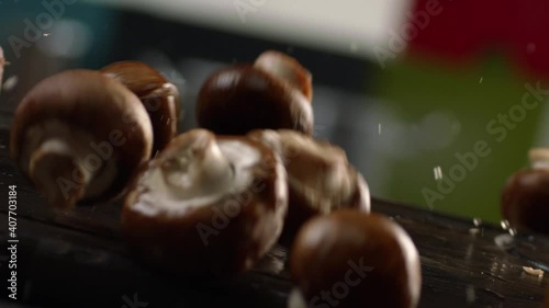 food, garlic, fresh, vegetable, white, mushroom, healthy, wood, raw, nature, ingredient, wooden, organic, spice, brown, champignon, cooking, natural, kitchen, closeup