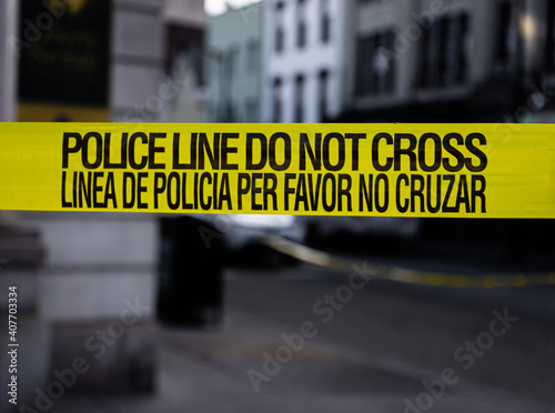 Wallpaper Mural Barricade Police Crime Tape Torontodigital.ca