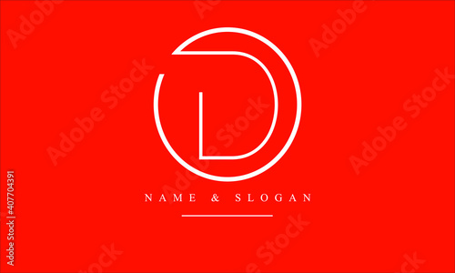 OD, DO, O, D abstract letters logo monogram