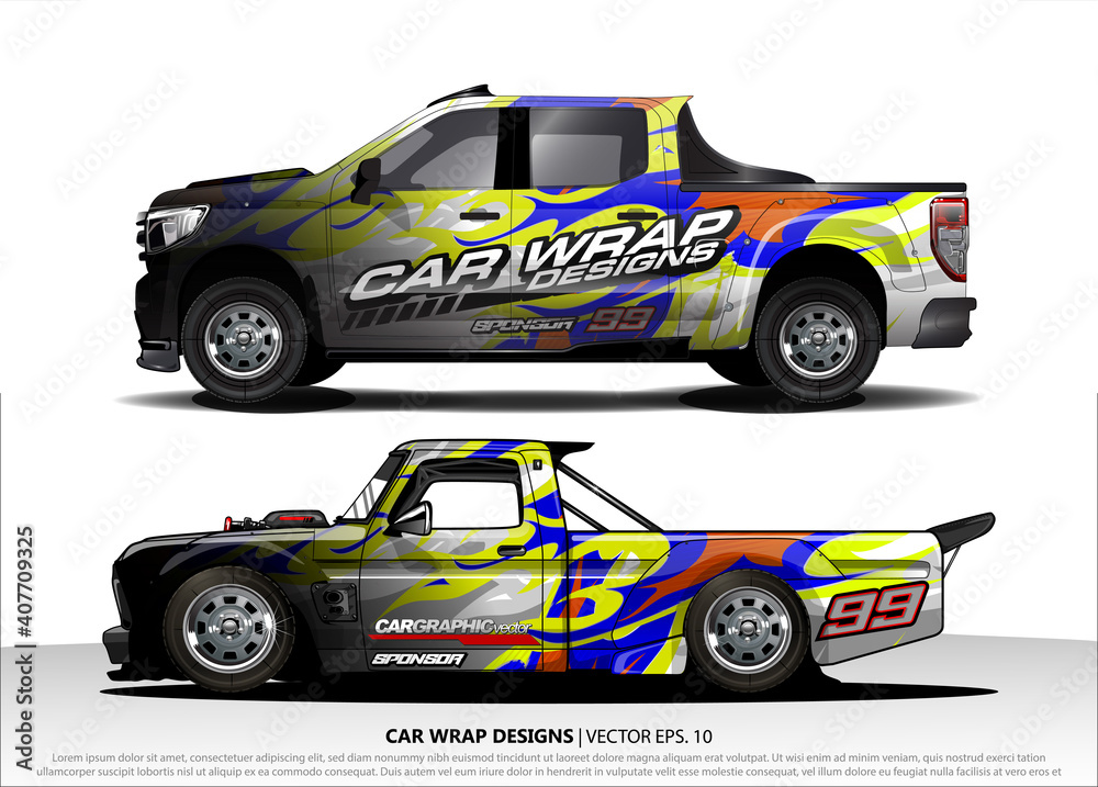 car graphic background vector. abstract race style livery design for vehicle vinyl sticker wrap 
