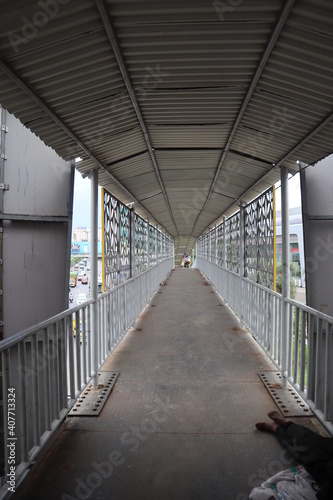 a row of bridge