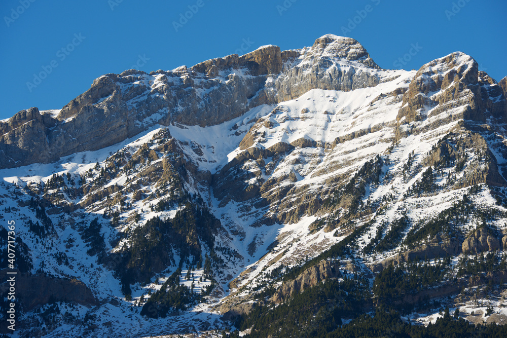 Snowy peaks in the Pyrenees