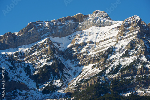 Snowy peaks in the Pyrenees