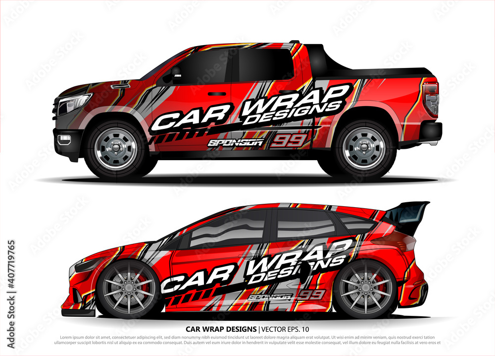 car graphic background vector. abstract race style livery design for vehicle vinyl sticker wrap 
