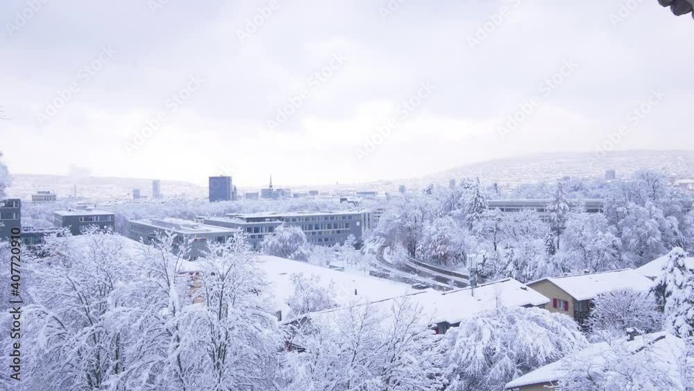 Zürich city time lapse in the winter Zürich city time lapse in the winter