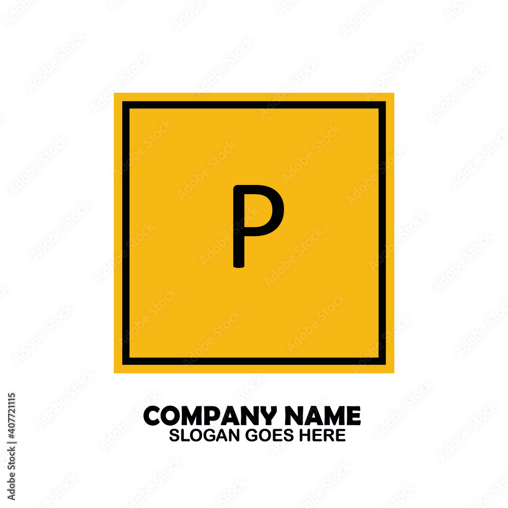 P Initial logo template vector P Initial logo template vector