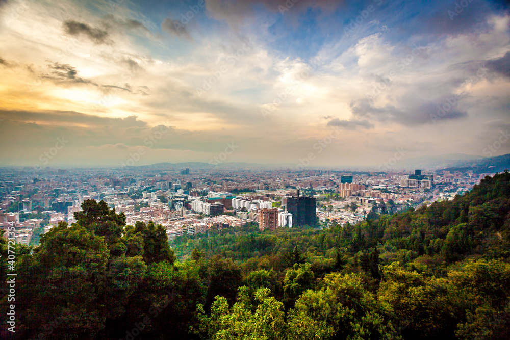 Panoramic view of Bogota