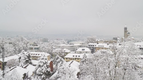 Zürich city time lapse in the winter