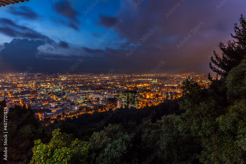 Panoramic view of Bogota