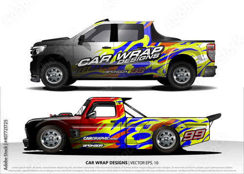 car graphic background vector. abstract race style livery design for vehicle vinyl sticker wrap  