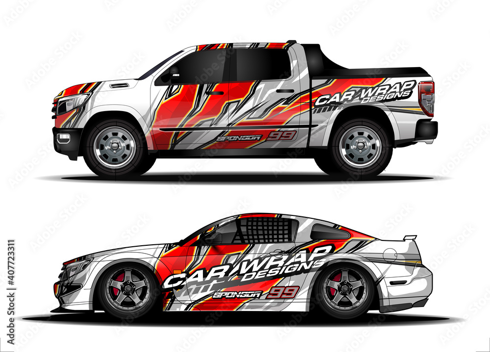 car graphic background vector. abstract race style livery design for vehicle vinyl sticker wrap
car graphic background vector. abstract race style livery design for vehicle vinyl sticker wrap